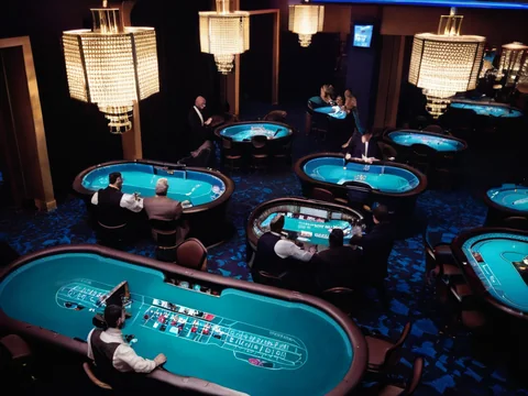 Live Casino on the AllPanel deck &mdash; a live casino floor seen from above
